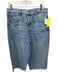 We The Free Size 28 Blue Wash Cotton Button Fly Distressed Hem Whiskering Shorts Blue Wash / 28