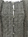Chanel Size 42 Black Cotton Blend Tweed Fringe Button Front CC Logo Blazer Black / 42