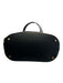 Anine Bing Black Leather Magnetic Closure Double Handle Tote Embossed Logo Bag Black / L