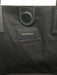 Anine Bing Black Leather Magnetic Closure Double Handle Tote Embossed Logo Bag Black / L
