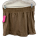 FP Movement Size XL Light Brown Cotton Blend Short Sleeve Ribbed Short Set Light Brown / XL
