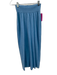 Free-est Size Small Blue Cotton & Linen Elastic Waist Short Sleeve Skirt Set Blue / Small