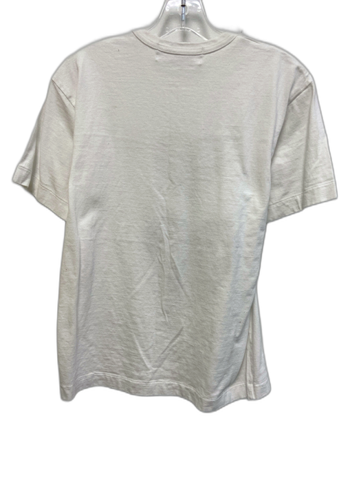 PLAY Comme des Garcons Size Medium White, Green, Red Cotton Short Sleeve Tee Top White, Green, Red / Medium