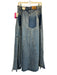 We The Free Size 28 Medium Wash Cotton Denim High Rise Patchwork Paneled Skirt Medium Wash / 28