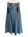 We The Free Size 28 Medium Wash Cotton Denim High Rise Patchwork Paneled Skirt Medium Wash / 28