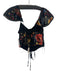Free People Size XS Black, Red, Yellow Viscose & Nylon Swiss Dots Cap Sleeve Top Black, Red, Yellow / XS