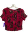 Free People Size M Fuschia Pink, Green, Black Polyester Short Sleeve Skirt Set Fuschia Pink, Green, Black / M