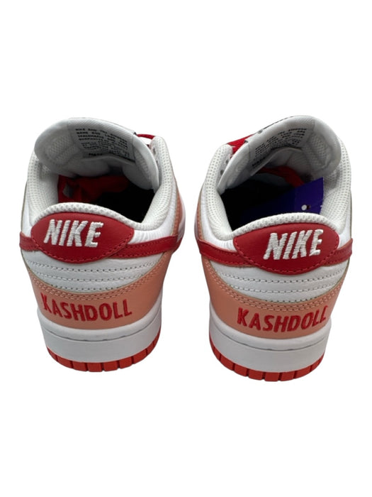 Nike Shoe Size 6.5 Pink, Red, White Leather Perforated Color Block Sneakers Pink, Red, White / 6.5