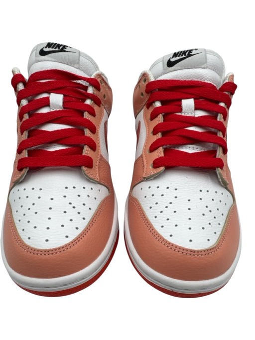 Nike Shoe Size 6.5 Pink, Red, White Leather Perforated Color Block Sneakers Pink, Red, White / 6.5