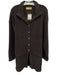 Free-est Size S Dark Purple Cotton Blend Button Front Drawstring Waist Dress Dark Purple / S