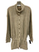 Free-est Size S Pale Green Cotton Blend Button Front Drawstring Waist Dress Pale Green / S