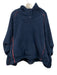 FP Movement Size L Dark Blue Polyester Contrast Piping Faux Fur Hooded Sweater Dark Blue / L