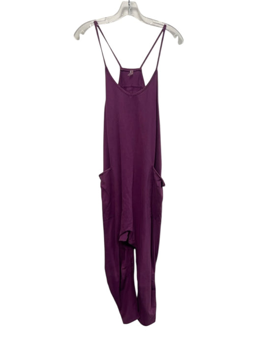 FP Movement Size S Purple Patch Pocket Straps Jumpsuit Purple / S