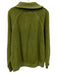 Free People Size S Green Cotton Asymmetric Zipper Ribbed Hem Sweater Green / S