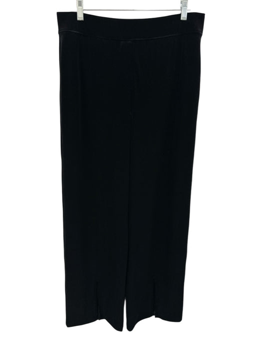 Spanx Size XL Black Polyester Velvet Elastic Waist Pants Black / XL