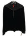 Spanx Size M Black Polyester Velvet 1/4 Zip Sweatshirt Black / M