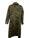 Stand Studio Size 34 Green, Black & Multi Print Poly Blend Button Front Coat Green, Black & Multi Print / 34