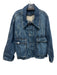 Pilcro Size XL Blue Cotton Zip & Button Faded Patch Pocket Jacket Blue / XL