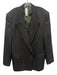 Yves Saint Laurent Size Large Dark Green Worsted Wool Pinstripe Blazer Dark Green / Large