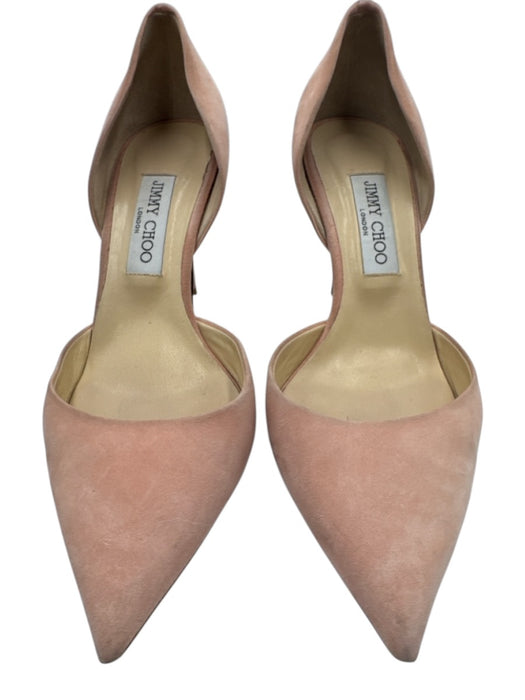 Jimmy Choo Shoe Size 40 Soft Pink Pointed Toe Suede 85mm Stiletto Shoes Soft Pink / 40