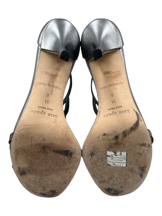 Kate Spade Shoe Size 11 Silver Leather Metallic Sandals Silver / 11
