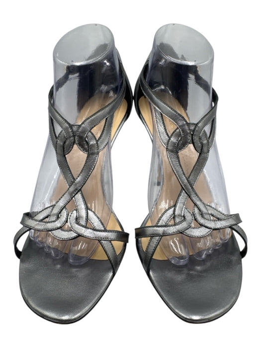 Kate Spade Shoe Size 11 Silver Leather Metallic Sandals Silver / 11