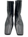 COS Shoe Size 41 Black Leather Side Zip Kitten Heel Booties Black / 41