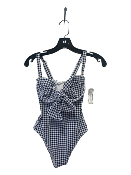 Alexandra Miro Size Small Black & White Polyamid Sleeveless Gingham swimwear Black & White / Small