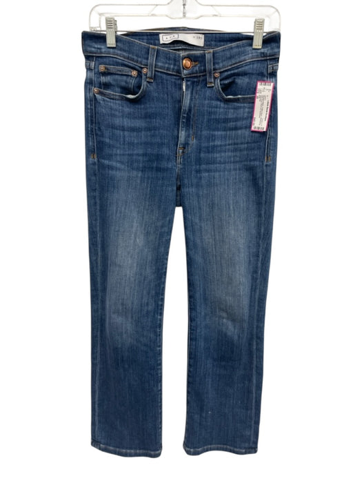 AYR Size 28 Medium Wash Cotton Blend Whiskering High Rise Boot Cut Jeans Medium Wash / 28