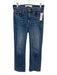AYR Size 28 Medium Wash Cotton Blend Whiskering High Rise Boot Cut Jeans Medium Wash / 28