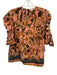 Ulla Johnson Size 4 Pink, Orange, Teal Cotton abstract flowers Keyhole Back Top Pink, Orange, Teal / 4