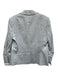 Veronica Beard Size 12 Light Blue Linen Blend Chambray Ruched Sleeve Jacket Light Blue / 12