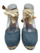 Castaner Shoe Size 37 Blue & Beige Textile Leather Lining Woven Wedges Blue & Beige / 37