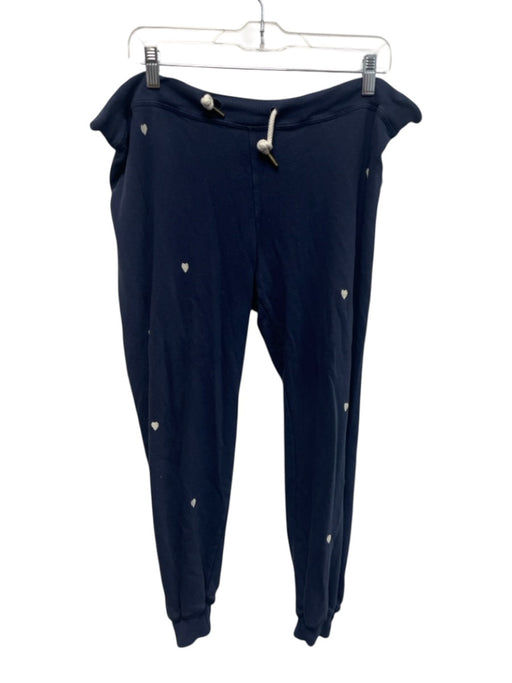 The Great Size 1 Navy Blue Cotton Blend Elastic Drawstring Waist Hearts Pants Navy Blue / 1