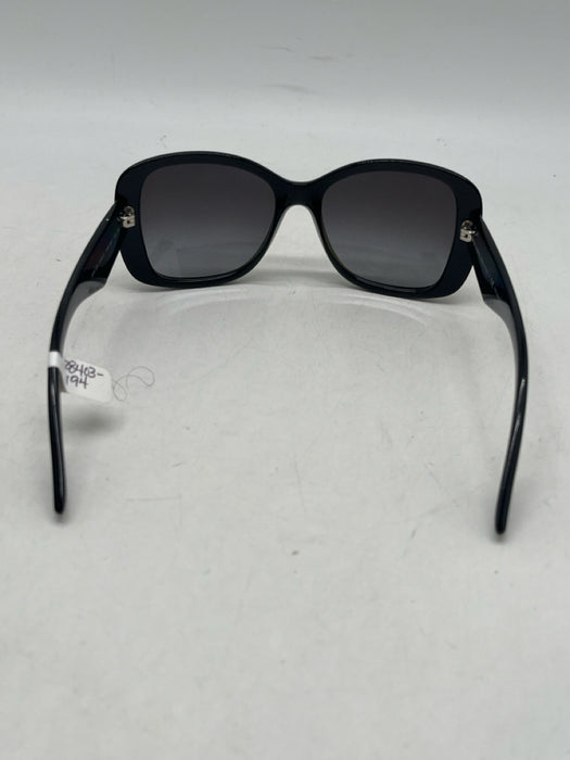 Prada Black & Silver Acetate Polarized Gradient Sunglasses