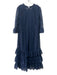 MV Limited Size 14 Navy Polymide Lace Overlay 1/2 Sleeve Covered Buttons Dress Navy / 14