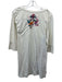 Johnny Was Size XL Cream, Pink & Multi Cotton 1/2 Sleeve Floral Embroidery Dress Cream, Pink & Multi / XL
