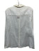 Anne Fontaine Size 46 White Cotton Sheer Square Buttons Button Up & Collar Top White / 46