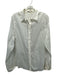 Anne Fontaine Size 46 White Cotton Sheer Square Buttons Button Up & Collar Top White / 46