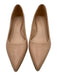 Coach Shoe Size 10 Blush Pink Leather Pointed Toe Gold Bead Block Heel Flats Blush Pink / 10
