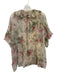 Polo Ralph Lauren Size L Green, Pink & Multi Modal & Silk Floral Ruffle Top Green, Pink & Multi / L
