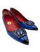Girotti Shoe Size 41 Blue & Black Patent Leather Ombre Pointed Toe Buckle Pumps Blue & Black / 41