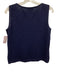 St. John Caviar Size M Navy Blue Wool & Rayon Knit Sleeveless Tank Top Navy Blue / M