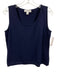 St. John Caviar Size M Navy Blue Wool & Rayon Knit Sleeveless Tank Top Navy Blue / M