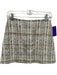 Alice + Olivia Size 4 White, Gray, Beige Polyester & Acrylic Tweed Boucle Skirt White, Gray, Beige / 4