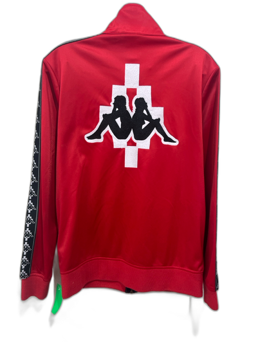 Kappa Size M Red, Black, White Polyester Full Zip Side Stripe Track Pant Set Red, Black, White / M