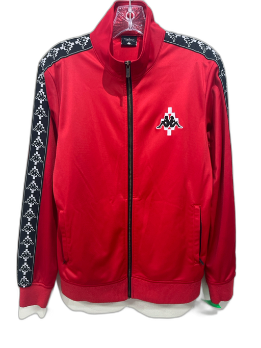 Kappa Size M Red, Black, White Polyester Full Zip Side Stripe Track Pant Set Red, Black, White / M