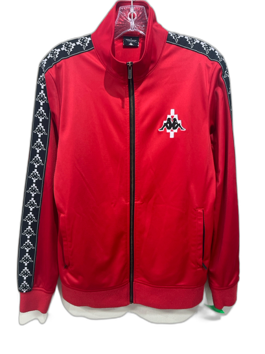 Kappa Size M Red, Black, White Polyester Full Zip Side Stripe Track Pant Set Red, Black, White / M