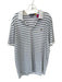 Polo Ralph Lauren Size XL White & Blue Cotton Striped Men's Polo White & Blue / XL