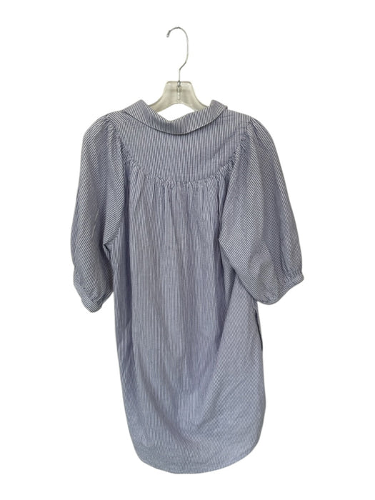 Holly Shae Design Size S/M Purple & White Cotton Long Balloon Sleeve Dress Purple & White / S/M